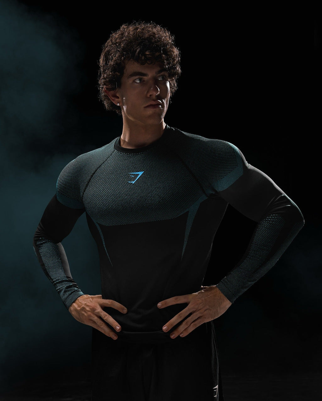 GYMSHARK/ONYX5 Long-Sleeve Compression Training Shirt